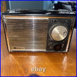 Bradford lether Vintage 1950s Transistor Radio for Parts Or Repair Untested