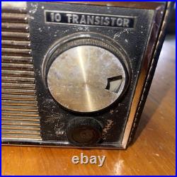 Bradford lether Vintage 1950s Transistor Radio for Parts Or Repair Untested
