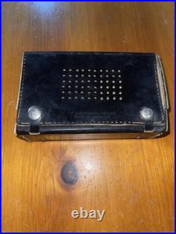 Bradford lether Vintage 1950s Transistor Radio for Parts Or Repair Untested