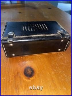 Bradford lether Vintage 1950s Transistor Radio for Parts Or Repair Untested
