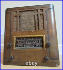 CROSLEY tombstone TUBE RADIO 24AU wood shortwave PARTS REPAIR