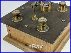 CRYSTAL RADIO 1920s FRENCH VINTAGE SET Original untested for parts