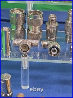Cable repair 93 Piece RF Coaxial Adapter Parts New Used Connector Vintage USA