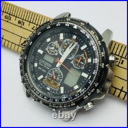 Citizen Eco Drive SKYHAWK U600-S041341 Radio Controller Vintage Watch For Parts