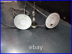 Cobra Lot 2 Vintage CB Radio untested Magnetic Car Antenna Antennas Parts Repair