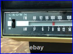 Crown 31 Vintage Transistor TV & FM/AM 2 Band Radio 9TV-304 For Parts