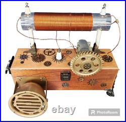 Crystal Radio Highly Sensitive Radiant Resonance Steampunk. Vintage Parts 1930's