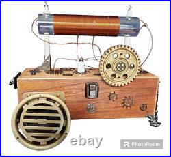 Crystal Radio Highly Sensitive Radiant Resonance Steampunk. Vintage Parts 1930's