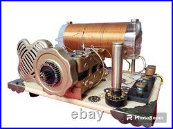 Crystal Radio Radiant Resonance Inspired by Steampunk Art. Made of Vintage Parts