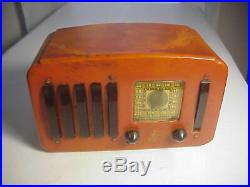 EMERSON Vintage BAKELITE CATALIN Art Deco RADIO Restore or Parts