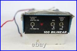 FOR PARTS/REPAIR, UNTESTED Vintage 100 BILINEAR Amplifier Ham Radio Bi-Linear