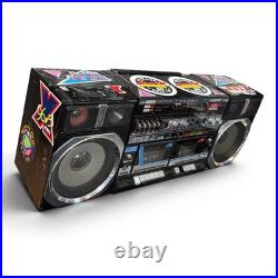 FOR PARTS/REPAIR Vintage Lasonic L-30K Boombox Dual Cassette Radio KZZU KEZE 80s
