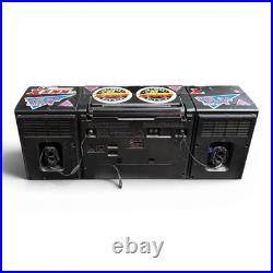 FOR PARTS/REPAIR Vintage Lasonic L-30K Boombox Dual Cassette Radio KZZU KEZE 80s