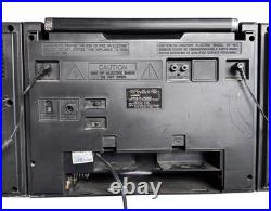 FOR PARTS/REPAIR Vintage Lasonic L-30K Boombox Dual Cassette Radio KZZU KEZE 80s
