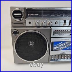 FOR parts National RX-5160 AM FM Stereo Radio Cassette Boombox Tested Vintage