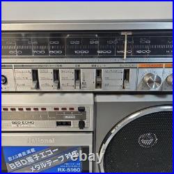 FOR parts National RX-5160 AM FM Stereo Radio Cassette Boombox Tested Vintage