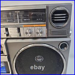 FOR parts National RX-5160 AM FM Stereo Radio Cassette Boombox Tested Vintage