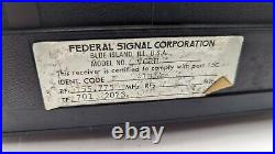 Federal Signal VOICE COMMAND RADIO RECEIVER VINTAGE FIREFIGHTER UNTESTED PARTS