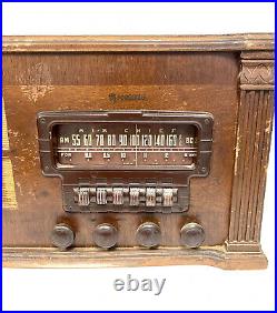 Firestone 4-A-21 Air Chief Original Wood Vintage Radio AS IS PARTS OR REPAIR