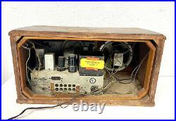 Firestone 4-A-21 Air Chief Original Wood Vintage Radio AS IS PARTS OR REPAIR