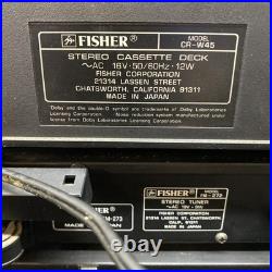 Fisher Amplifier CA-272 & Synthesizer Tuner FM-272 Tape Deck CrW45 PARTS ONLY