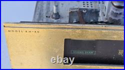 Fisher KM-60 Vintage Tube Stereo Radio Tuner AS-IS For Parts OR Repair ONLY