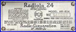 For Parts RCA RADIOLA24(MODEL-AR804) Antique Radio/Maintained