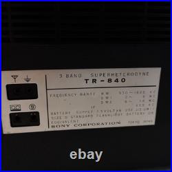 For Parts Sony TR-840 AM/FM Radio Japan Vintage