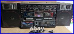For Parts Vintage Bensonic Elite Electronic Ghetto Blaster Boombox Equalizer