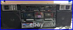 For Parts Vintage Bensonic Elite Electronic Ghetto Blaster Boombox Equalizer