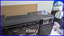 For Parts Vintage Bensonic Elite Electronic Ghetto Blaster Boombox Equalizer