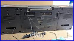 For Parts Vintage Bensonic Elite Electronic Ghetto Blaster Boombox Equalizer