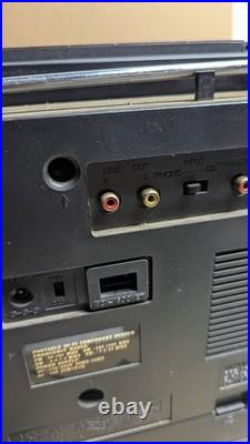 For Parts Vintage Bensonic Elite Electronic Ghetto Blaster Boombox Equalizer