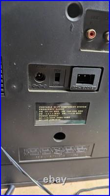 For Parts Vintage Bensonic Elite Electronic Ghetto Blaster Boombox Equalizer