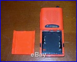 For Parts Vintage Motorola Spirit Pro Series Portable Two-Way Radio (Orange)