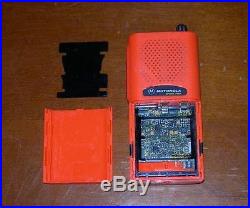 For Parts Vintage Motorola Spirit Pro Series Portable Two-Way Radio (Orange)