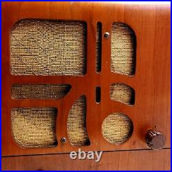 For Parts or Repair Vintage Coronado Tube Radio 1930's AM Short Wave Wooden