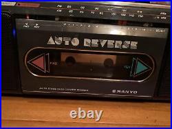 For PartsVintage Sanyo MS-330 RARE Auto Reverse Cassette Radio (Radio Works)