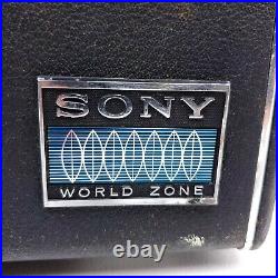 For Repair Or Parts Vintage Sony Radio CRF-230 World Zone 23 Band 1968 Portable