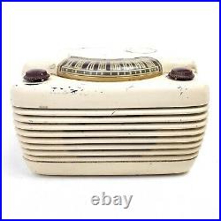 For Repair Vintage Philco Hippo Bakelite Tube Radio 46-420 Cream Knobs Parts