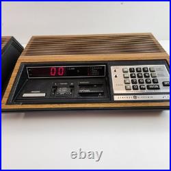 GE 7-4885A & 7-4880A Alarm Clock Radio Vintage Woodgrain Parts Repair 4885 4880