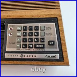 GE 7-4885A & 7-4880A Alarm Clock Radio Vintage Woodgrain Parts Repair 4885 4880