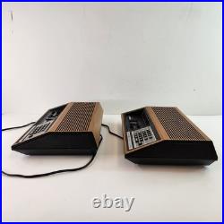 GE 7-4885A & 7-4880A Alarm Clock Radio Vintage Woodgrain Parts Repair 4885 4880