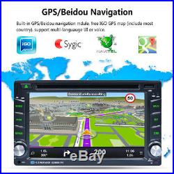 GPS Navigation Map 6.2HD 2DIN In Dash Car Stereo DVD Player Bluetooth Radio RDS