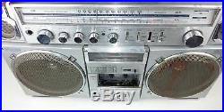 GPX Vintage Boombox Radio Model 990 For Parts Not Working Rare Huge 23x14x7