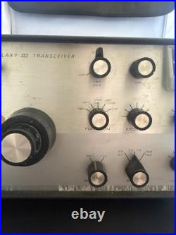Galaxy III 3 Transceiver Vintage Ham Radio Equipment Not Tested Parts Or Repair