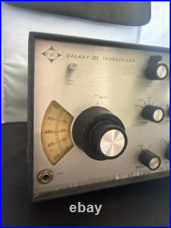 Galaxy III 3 Transceiver Vintage Ham Radio Equipment Not Tested Parts Or Repair