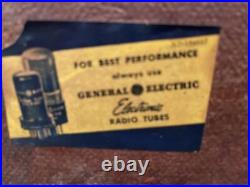 General Electric Model 102 Tube Radio Vintage 1948 Bakelite Parts Only