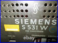 German radio Siemens S531W Untested for parts/repairs