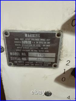 Gertsch RT-9 US Navy Radio Transformer Vintage Military RF Unit Parts Repair
